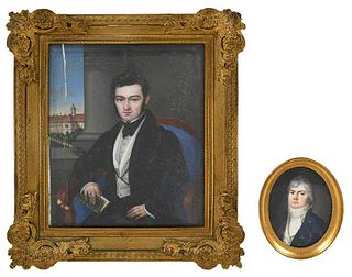 Two Portrait Miniatures 