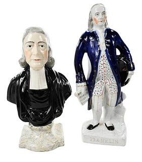 Staffordshire, John Wesley and Benjamin Franklin