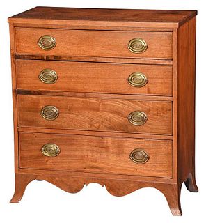 American Federal Walnut Child's Size Chest