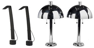 Two Pairs of Modern Table Lamps