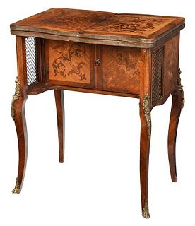 Louis XV Style Marquetry Writing Desk
