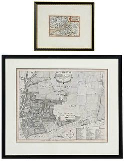 Two Framed British Maps