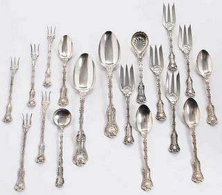 Whiting Imperial Queen Sterling Flatware, 18 Pieces