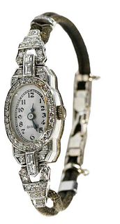 Antique Platinum and Diamond Watch Case