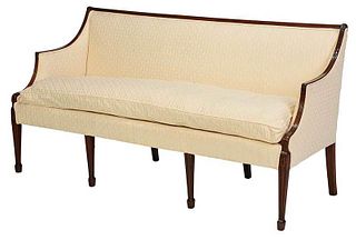 A George III Carved Mahogany Upholstered Sofa