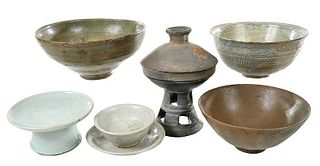 Seven Korean Ceramic Table Items