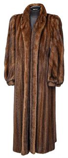Frances Kahn Full Length Brown Mink Coat