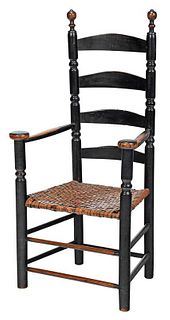 Early American Ladderback Great Chair