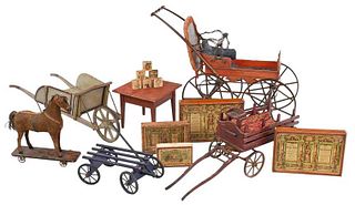 Assorted Group of 19th Century Toys, 11 Pieces