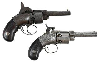 Two Percussion Pocket Revolvers