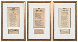 Three Charleston Printed Addresses to Lafayette