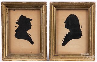 Pair of spurious Peales Museum silhouettes