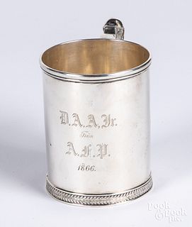 Boston sterling silver mug