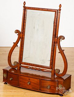 Classical mahogany dressing mirror, ca. 1830