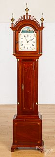 Federal style mahogany dwarf clock