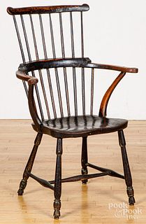 English Windsor armchair, ca. 1800.