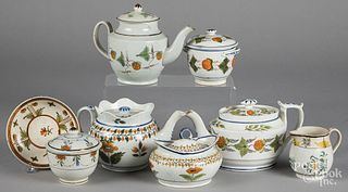 Collection of pearlware, 19th c.