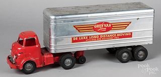 Wyandotte diecast Grey Van Lines tractor trailer