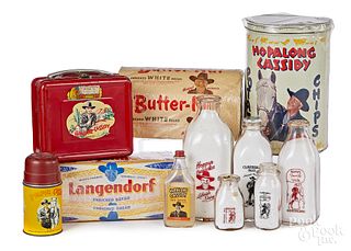 Group of Hopalong Cassidy food products, etc.