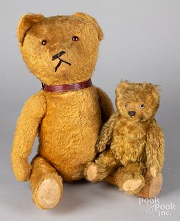 Two mohair teddy bears