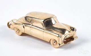 14K gold car pendant