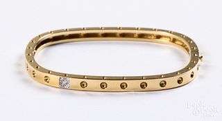 18K yellow gold and diamond Roberto Coin bracelet