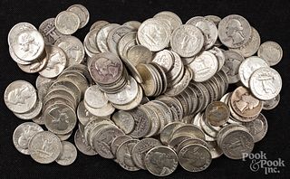 US silver quarters and dimes, 25 ozt.