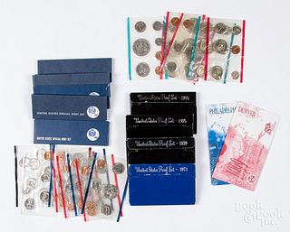 US mint and proof sets.