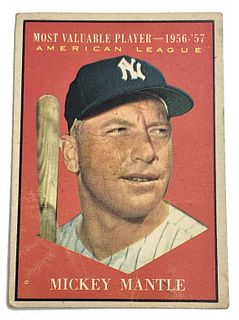 Mickey Mantle 1961 Topps #475 MVP Baseball Card