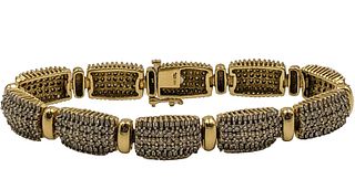 14K Gold Diamond Bracelet Appraised Value $7,142