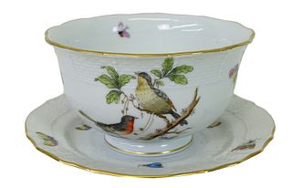 Herend Rothschild Bird Porcelain Cup & Saucer