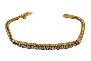 14K Gold Diamond Bracelet Appraised value $3,259