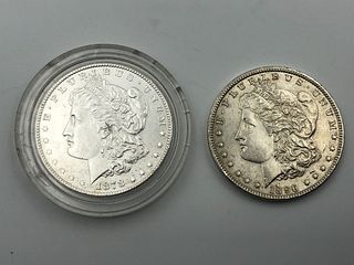 1878-S and 1896 Morgan Silver Dollar Coin Lot