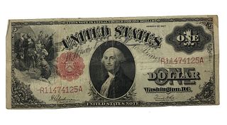 1917 One Dollar United States Large Note Currency