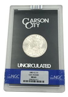 1883-CC Morgan Silver Dollar Coin GSA Hoard