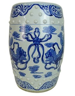20th Century Chinese Porcelain Garden Seat