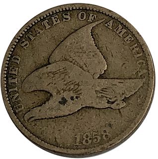 1858 Flying Eagle Cent Coin Large Letter