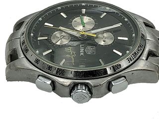 Tag Heuer Link Chronograph Writwatch Mens Date Wat