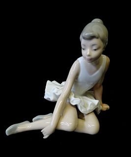 NAO by Lladro Seated Ballerina Porcelain