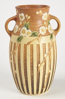 Roseville Cherry Blossom Vase