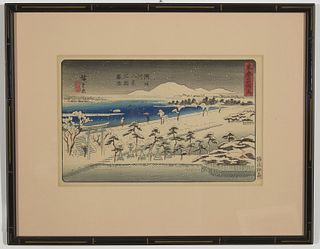 9 Antique Japanese Woodblock Prints