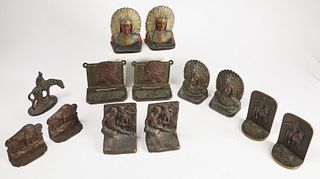 Six Pair of Vintage Indian Related Bookends
