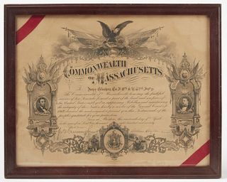 Massachusetts 1890 Document