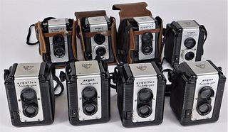 Group of 8 Argus TLR Cameras