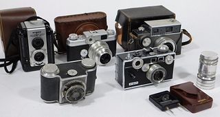 Group of 5 Argus 35mm Cameras and Accessories