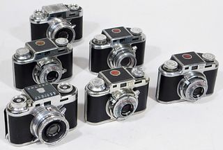 Group of 6 Bolsey Cameras