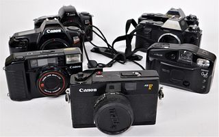 Group of 7 Canon Cameras and Bodies #2