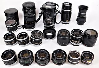Group of 17 Canon Mount Lenses