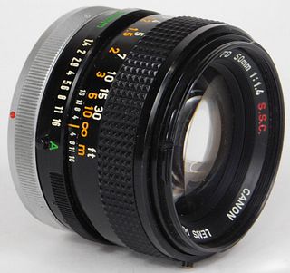 Canon SSC Lens 50mm f/1.4, for Canon FD