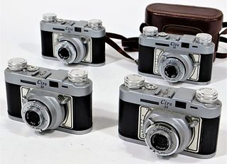 Group of 4 Graflex Ciro 35 Rangefinder Camera